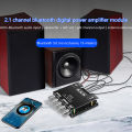 1Pc ZK-MT21 2x50W+100W 2.1 Channel Bluetooth 5.0 Subwoofer Digital Power Amplifier Board AUX 12V 24V Audio Stereo for Home Fengshi. 