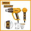 INGCO 2000W Hot Air Heat Gun With Nozzle Included. 