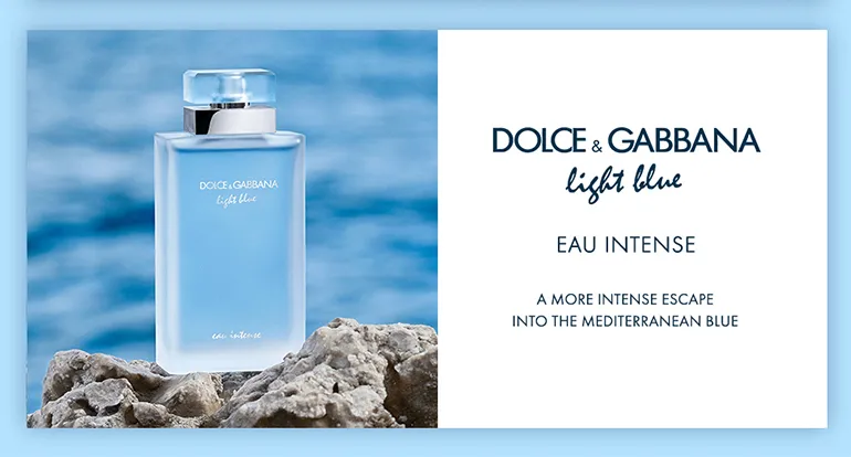 Fragrance Eau Intense Dolce Gabbana Light Blue 100ml Set Dolce
