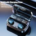 M10 Tws Wireless Sports Earbuds Touch Headset Led Display Bass Wireless Earbuds with Free earphon. 