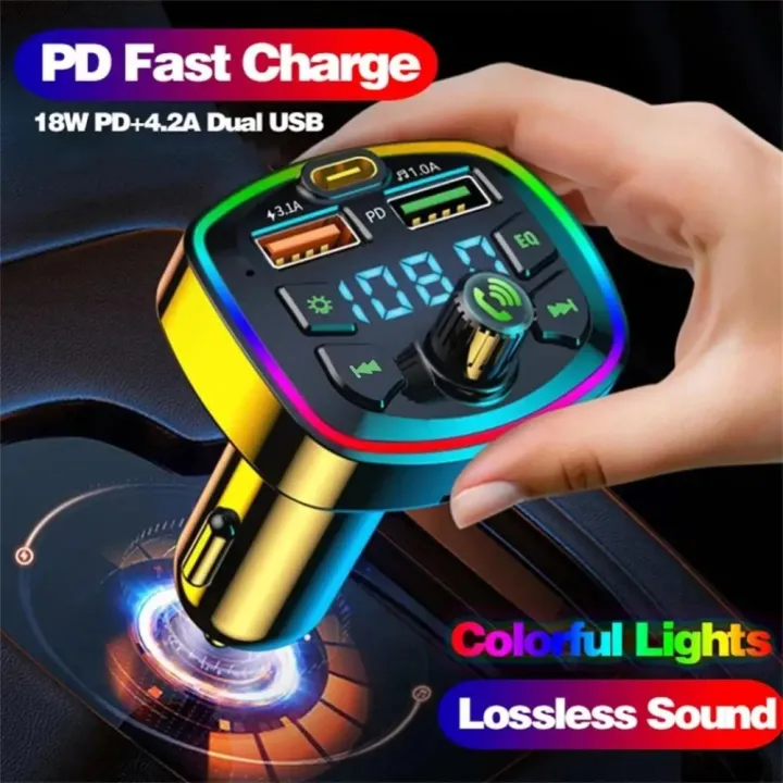 New Multi-Function Bluetooth FM Transmitter Fast Charge USB Flash Drive ...