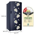 IFB DC-2132FBF 2Star Single Door Refrigerator 187 L Floral Falls Blue. 