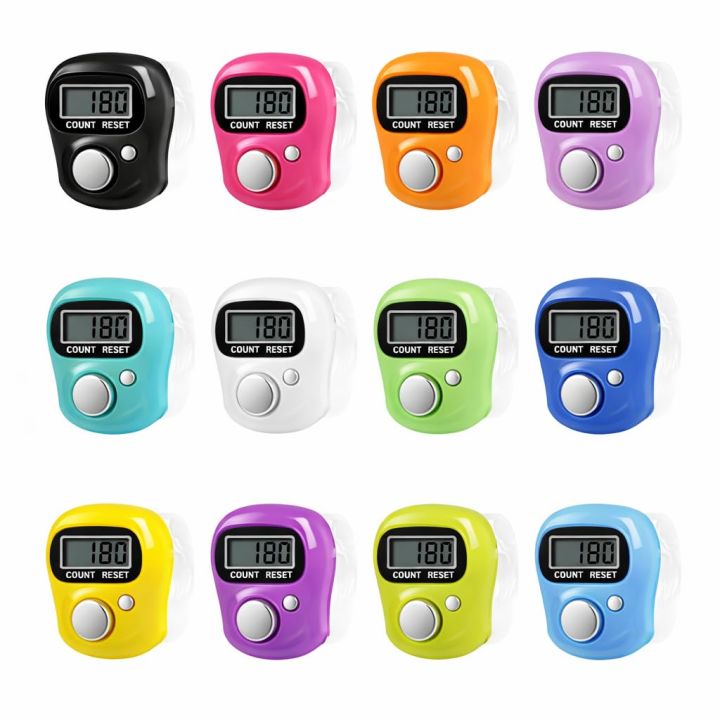Hand Finger Digital Tally Counter Electronic Counting Machine Mantra Jaap Tally Counter for Various Counting Purpose (Multicolor)