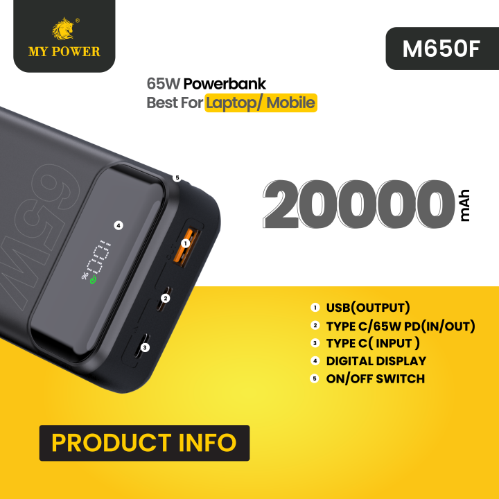 MyPower%20%7C%2065Watt%20PowerBank%20%20%7C%2020000mah%20Powerbank%20%7C%20Portable%20Powerbank%20%7C%20Laptop%20PowerBank%20%20%7CFast%20Charging%7C%20Double%20Type%20c%20Port%7C%20Type%20c%20Input%20And%20Output%20%20%7C%20M650f%20-%20Image%204