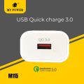 My Power 18 Watt Fast Charging Round Pin  with Type-C data cable, Indian Pin, Quick Charger White Color with 6 Months of Warranty. 