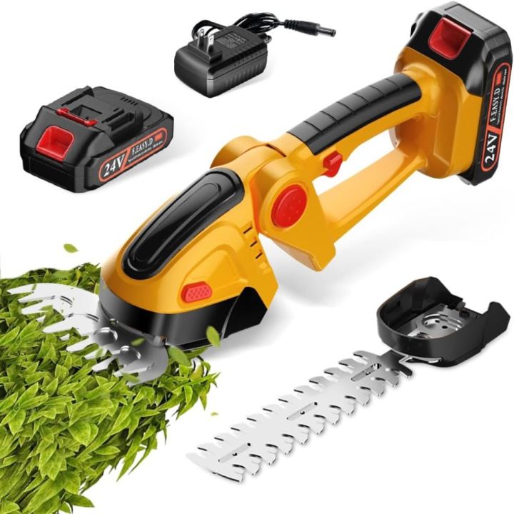 High%20Quality%202-in-1%20Shrubbery%20Trimmer%20Handheld%20Battery%20Powered%20Hedge%20Trimmer%20Yellow%20Bush%20Trimmer%20Outdoor%20-%20Image%207