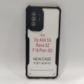 Oppo F19 Pro Plus 5G /Pro+ 5G /Reno 5z /Oppo A94 5G Cover (All Same Size) Clear Transparent Bumper Black Cover Case Non Yellowing. 
