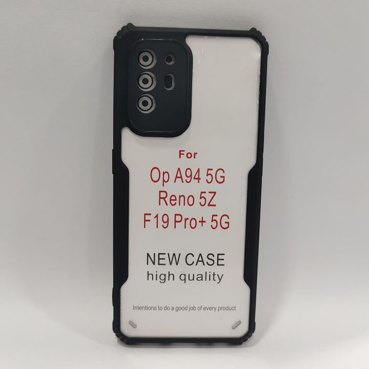 Oppo%20F19%20Pro%20Plus%205G%20/Pro+%205G%20/Reno%205z%20/Oppo%20A94%205G%20Cover%20(All%20Same%20Size)%20Clear%20Transparent%20Bumper%20Black%20Cover%20Case%20Non%20Yellowing%20-%20Image%203