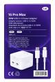 50W 40W 35W 25W Fast Charger USB-C Power Adapter | Type-C to Lightning / Type-C to Type-C Cable | Quick Charging 3-Pin UK Plug. 
