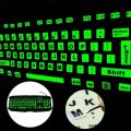 Standard Backlight English Glow In The Dark Luminous Large Letter Sticker Fluorescent Keyboard Cover Keyboard Sticker Full Keyboard. 