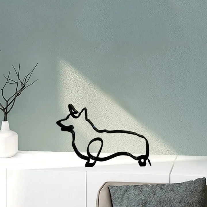 FORIDE%20Dog%20Minimalist%20Art%20Sculpture%20Wrought%20Iron%20Desktop%20Ornament%20Dog%20Art%20Sculpture%20Artwork%20Interesting%20Statues%20Home%20Office%20E%20-%20Image%207