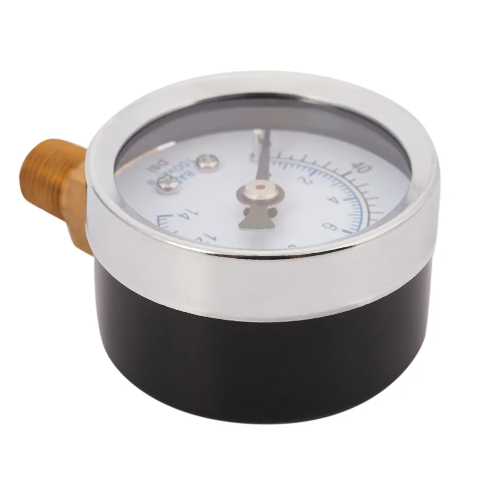 1/8 BSP Male Thread 0-180 PSI Air Compressor Pressure Gauge Black Box