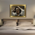 painting Gustave Courbet Self Portrait - Desperate Person Poster Wall Sticker No Frame 60cm(W) x 46cm(H). 
