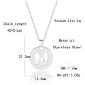 Family Love Mom Dad Child Necklaces Gifts Stainless Steel Pendants Boys Girls Mothers Fathers Necklace For Children Kids Bijoux. 