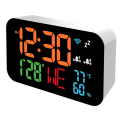 OUMERY Tuya WiFi Clock Calendar Intelligent Thermometer Hygrometer with Digital LED Display Support WIFI Auto-Calibration. 