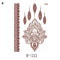 Henna Tattoo Brown Mehndi Stickers for Hand Temporary Tattoos Body Art Tatoo Waterproof for Women Tatoo Hena Design. 