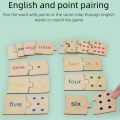 Baby Puzzle Game Montessori Number Matching Toys Cartoon Animal Points Brain Traing Toys Early Educational 3D Number Matching Card Game Christmas Gifts. 
