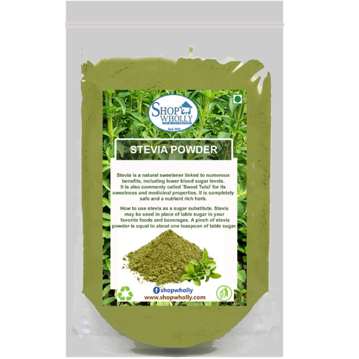 ShopWholly Premium Stevia Powder – 100% Natural Zero-Calorie Sweetener ...