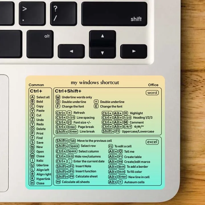 Soft%20Self-Adhesive%20Shortcut%20Keys%20Sticker%20Excel%20Word%20PC%20Computer%20Keypad%20Decal%20Desktop%20Laptop%20Keyboard%20Reference%20-%20Image%209