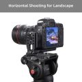 For Sony Fuji Dslr Universal 1/4 Inch Screw Camera L Bracket Swiss Vertical Video L Plate. 