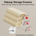 Three-Layer Drawer Storage Box Can Store Cosmetics Shelf Small Plastic Storage Box White. 