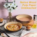 DISICHEN 2025 100pcs Air Fryer Paper Liner Non-stick Air Fryer Parchment Paper Liners Baking Paper Filters for Kitchen Airfryer Micro-waveHats Caps. 