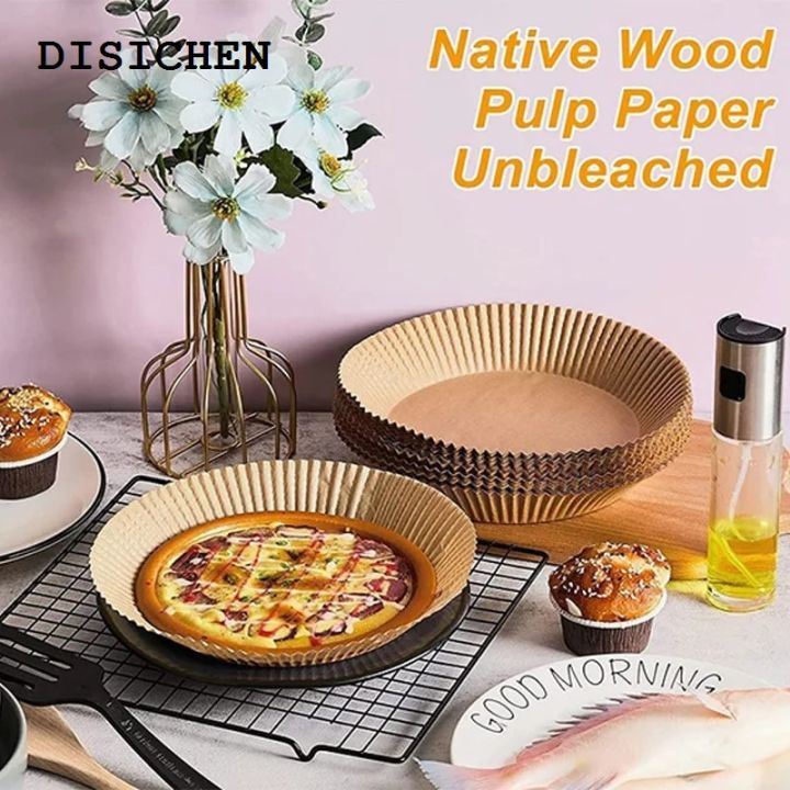 DISICHEN%202025%20100pcs%20Air%20Fryer%20Paper%20Liner%20Non-stick%20Air%20Fryer%20Parchment%20Paper%20Liners%20Baking%20Paper%20Filters%20for%20Kitchen%20Airfryer%20Micro-waveHats%20Caps%20-%20Image%205