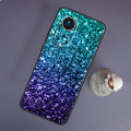 Aqua Blue Rainbow GLITTER SPARKLES For Huawei P20 P30 P40 Lite Pro Nova 5T Nova 9 P Smart 2019 Case For Honor 50 Lite Cover. 