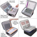 Document File Organizer Waterproof Document Storage Bag With Lock. 