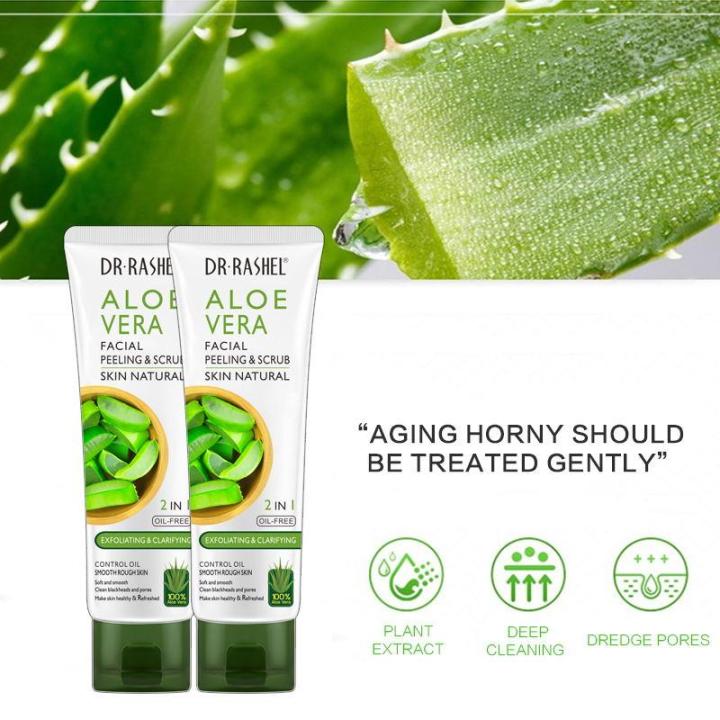 Dr.%20Rashel%20Aloe%20Vera%202%20in%201%20Facial%20Peeling%20&%20Scrub%20100%20gm%20-%20Image%203