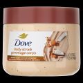 Dove Exfoliating Body Polish Scrub Dry Skin Brown Sugar & Coconut Butter | Gently Exfoliates & Moisturizes Instant Soft & Smooth Skin | Naturally Derived Ingredients | Sulfate-Free | Coconut Scent | 425gm - By Allure Cosmetics. 