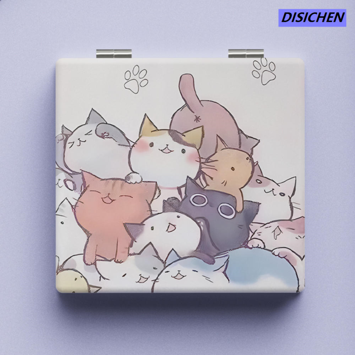 DISICHEN%20%E3%80%90Customizable%E3%80%91%20Square%20Cute%20pattern%20Trendy%20Lightweight%20Mini%20size%20Mini%20folding%20makeup%20High-definition%20Double-sided%20for%20Traveling%20Makeup%20on%20the%20go%20Daily%20-ups%20Teenagers%20Gift%20idea%20-%20Image%208