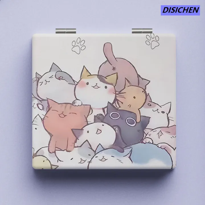 DISICHEN%20%E3%80%90Customizable%E3%80%91%20Square%20Cute%20pattern%20Trendy%20Lightweight%20Mini%20size%20Mini%20folding%20makeup%20High-definition%20Double-sided%20for%20Traveling%20Makeup%20on%20the%20go%20Daily%20-ups%20Teenagers%20Gift%20idea%20-%20Image%208