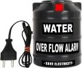Water Tank Overflow Alarm Siren with Voice Sound,Wired Sensor Security System Water Alarm Overflow Bell Pack of 1. 