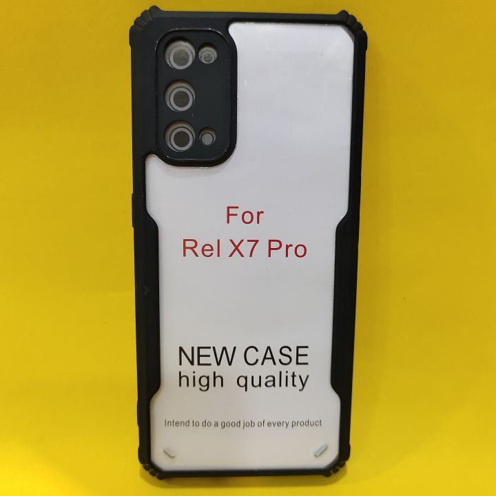 Realme X7 Pro Clear Transparent Soft Rubber Bumper  Cover Case -Non Yellowing