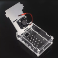 Raspberry Pi 4 Model B Clear Acrylic Case Enclosure Box Kit with Cooling Fan US. 
