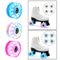 1 Pcs Roller Skate Wheels 58mm X 32mm Luminous Quad Roller Outdoor Light Up Wheels Roller Skates Light Up Wheels Blue. 