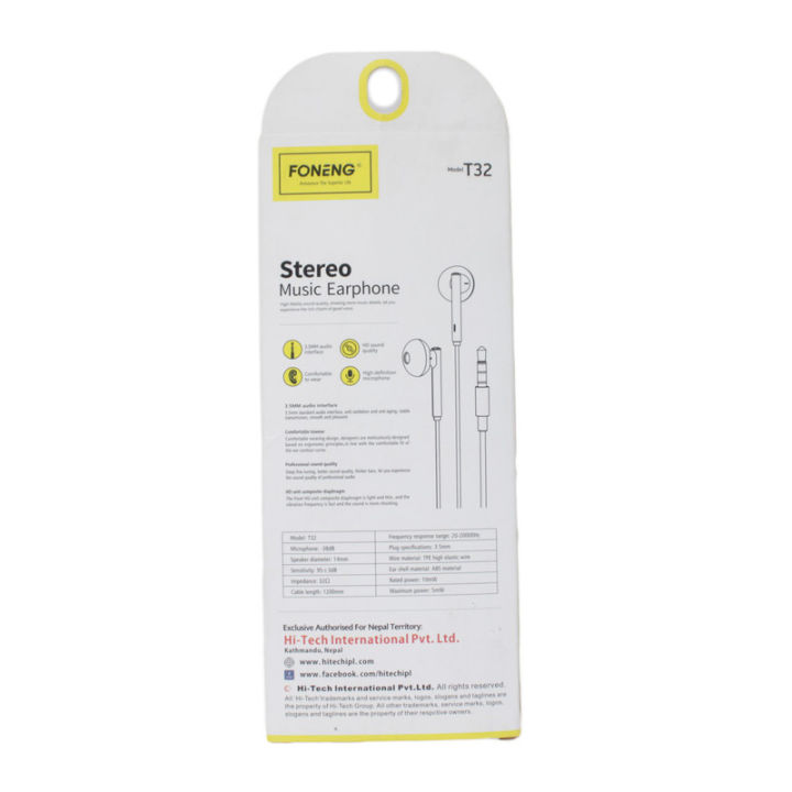 Foneng%20T32%20Stereo%20Music%20Wired%20Earohone%20-%20Image%204