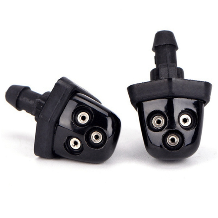 Upgrade Your Ride! 2Pc Windshield Washer Nozzle Jet Kit For Suzuki Swift SX4 Alto Liana – Easy Fit, Black