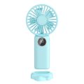 Portable Mini Handheld Electric Fan Support 5 Adjustable Wind Speed. 
