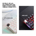 Fantech MAXFIT61 FROST Wireless Gaming Keyboard RGB 3 Mode Universal Hotswap. 
