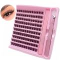 Mixed Length Cluster Lashes Kit with Glue Self Application Individual Lashes DIY Fluffy False Eyelashes Eyelash Extension. 