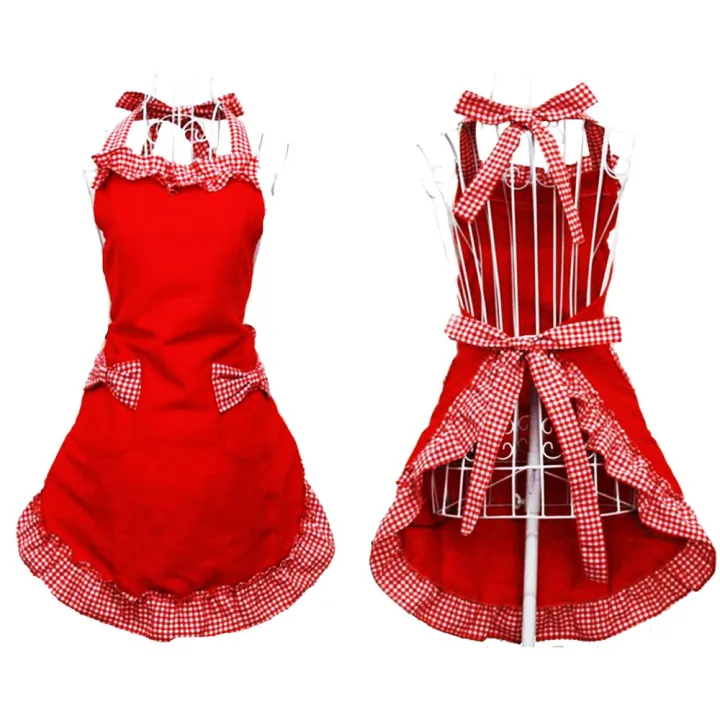 Red/Black%20Uniform%20Apron%20Cute%20And%20Sweet%20Polyester%20Hanging%20Neck%20Apron%20Adjustable%20Apron%20for%20Cafe%20%20Specialty%20Restaurant%20Flower%20Shop%20Art%20Training%20Class%20Shopping%20Guide%20Event%20Display%20Service%20Bakery%20Studio%20-%20Image%206