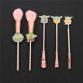 5pcs/set Star Wars Yoda Baby The Grogu Makeup Brush Beauty Foundation Blush Powder Eyeshadow Concealer Blending Makeup Brush Set. 