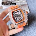 Sutuiying Original Special Offer UTHAI Watch For Men Trendy Sports Fully Automatic Quartz Wristwatch Original Hollow Waterproof For Male Fashion Clock Watches. 