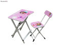 Kids Foldable Study Table Set (Print And Colour May Vary). 
