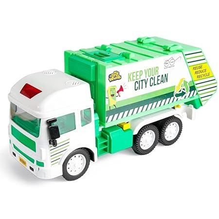 Kids Friction Powered Big Size Garbage Truck Toy