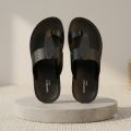 Goldstar Rocco 3007 Black Men's Toe-Loop Sandals – Comfortable Daily Wear Casual Chappal. 