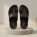 Goldstar Rocco 3007 Black Men's Toe-Loop Sandals – Comfortable Daily Wear Casual Chappal. 