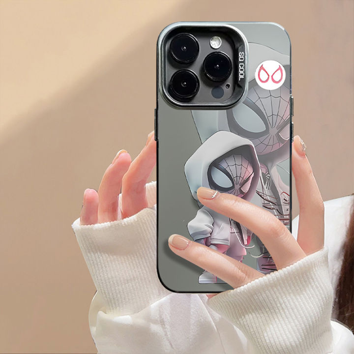 MissConnie%20Q-version%20Black%20White%20Spider%20Man%20Phone%20Case%20Compatible%20for%20IPhone%2015%2011%2012%2013%2014%207%208%20Pro%20Max%20XR%20X%20XS%20Max%20Soft%20Shockproof%20Cover%20-%20Image%203